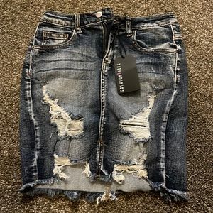 NWT jean skirt